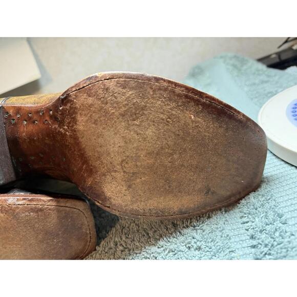 Tony Lama Women’s Desah Wingtip Western 11” Vaquero VF6004 Black Label 67.5B - Picture 9 of 16